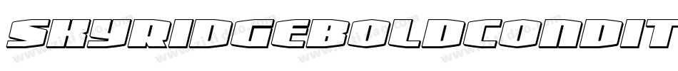 skyridgeboldcondital字体转换