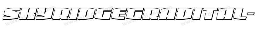 skyridgegradital字体转换