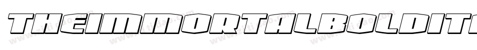 theimmortalboldital字体转换