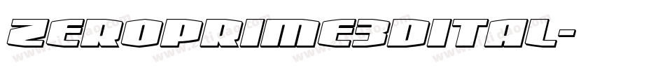 zeroprime3dital字体转换