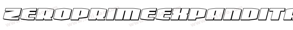 zeroprimeexpandital字体转换
