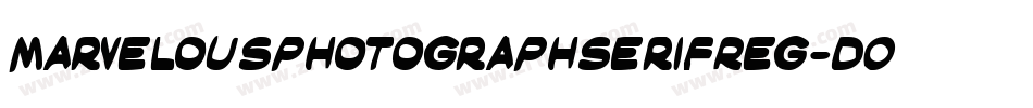 MarvelousphotographserifReg-DOJKR字体转换