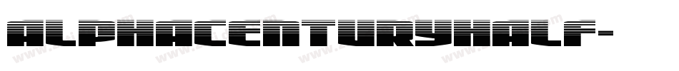 alphacenturyhalf字体转换
