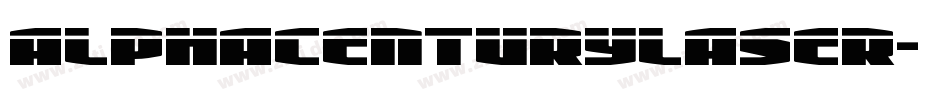 alphacenturylaser字体转换