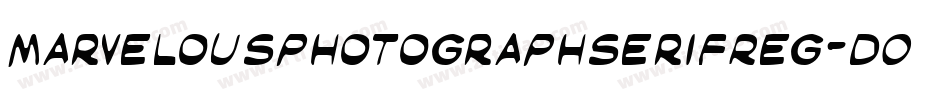 MarvelousphotographserifReg-DOJKR字体转换