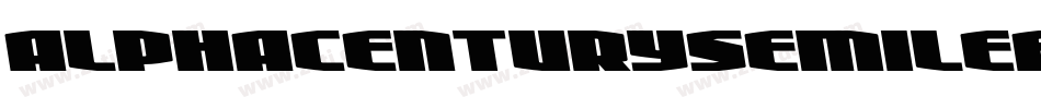 alphacenturysemileft字体转换