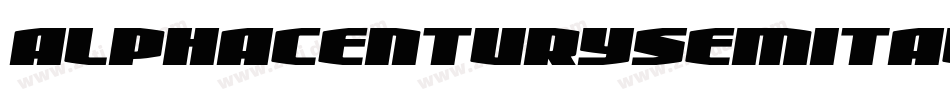 alphacenturysemital字体转换