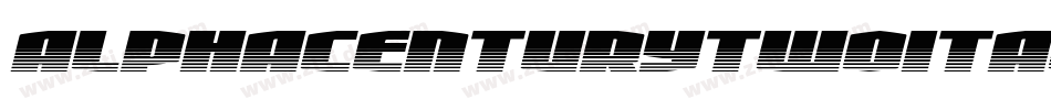 alphacenturytwoital字体转换