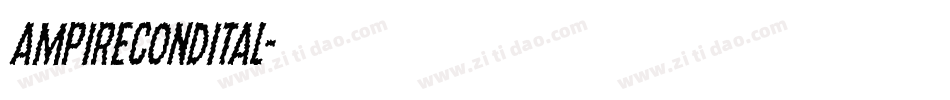 ampirecondital字体转换