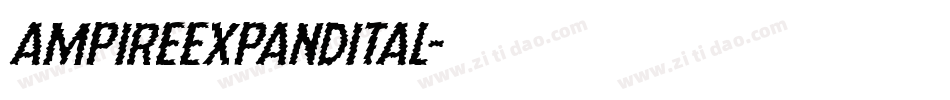 ampireexpandital字体转换