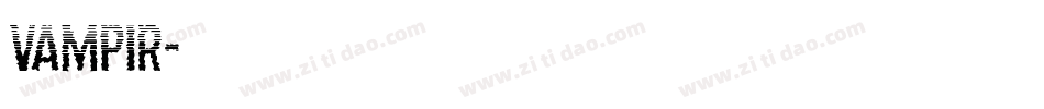 Vampir字体转换