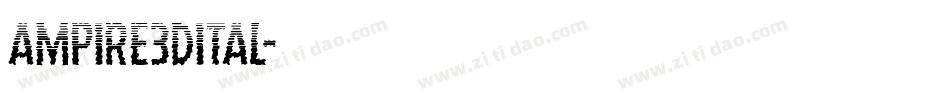ampire3dital字体转换