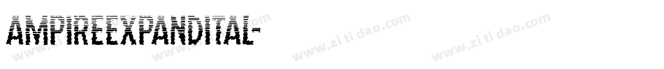 ampireexpandital字体转换