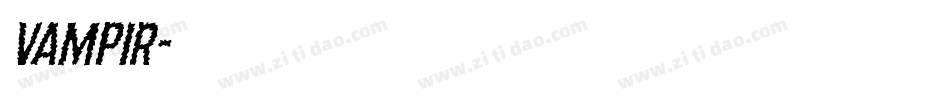 Vampir字体转换
