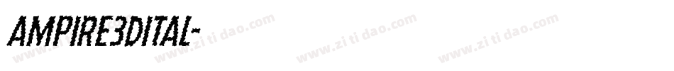 ampire3dital字体转换