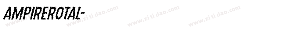 ampirerotal字体转换