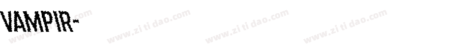 Vampir字体转换