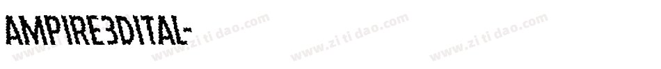 ampire3dital字体转换