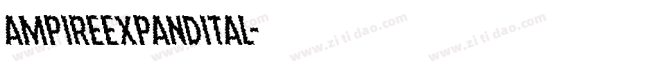 ampireexpandital字体转换