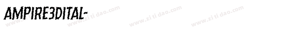 ampire3dital字体转换