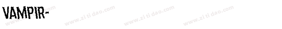 Vampir字体转换