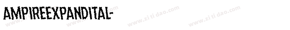 ampireexpandital字体转换