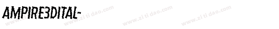 ampire3dital字体转换