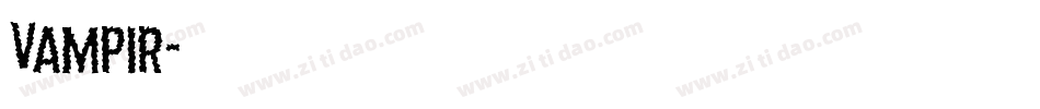 Vampir字体转换