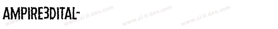 ampire3dital字体转换