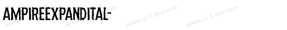 ampireexpandital字体转换