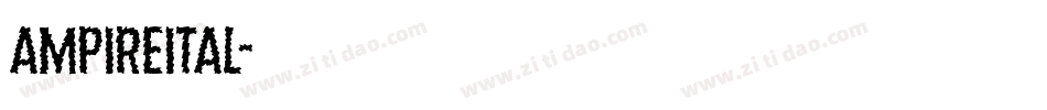 ampireital字体转换