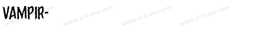 Vampir字体转换