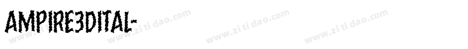 ampire3dital字体转换