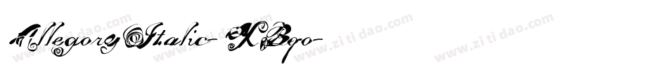 AllegoryItalic-XBqo字体转换