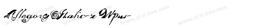 AllegoryItalic-zWpw字体转换