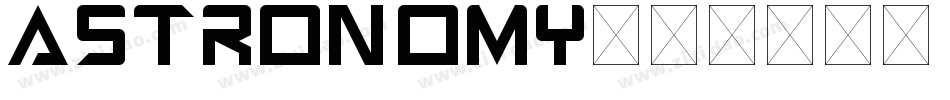 astronomy字体转换