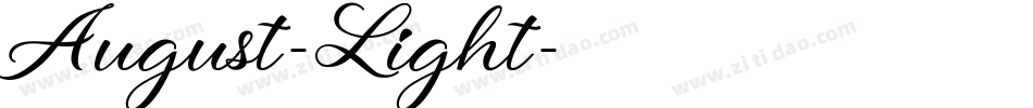 August-Light字体转换