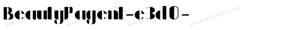 BeautyPagent-e3dO字体转换