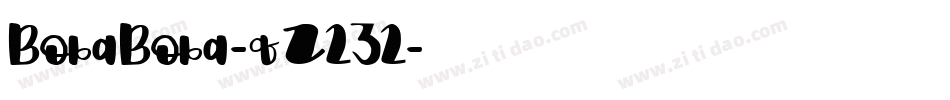 BobaBoba-qZ232字体转换