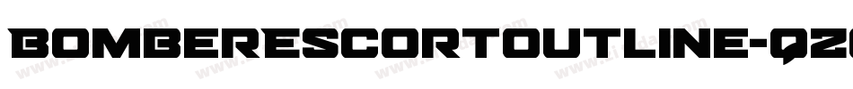 BomberEscortOutline-qZoal字体转换