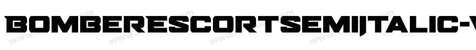 BomberEscortSemiItalic-VGzp6字体转换