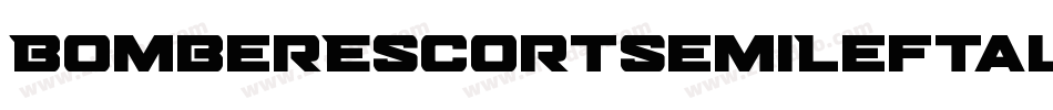 BomberEscortSemiLeftalic-ZVE1x字体转换