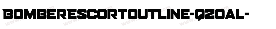 BomberEscortOutline-qZoal字体转换