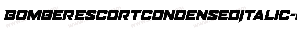 BomberEscortCondensedItalic-GOlPm字体转换