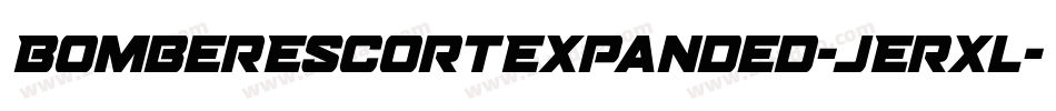 BomberEscortExpanded-jErXl字体转换