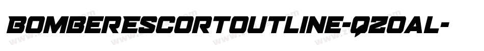 BomberEscortOutline-qZoal字体转换