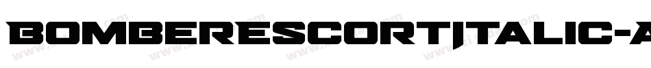 BomberEscortItalic-ALG22字体转换