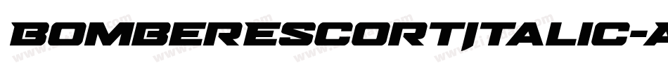 BomberEscortItalic-ALG22字体转换