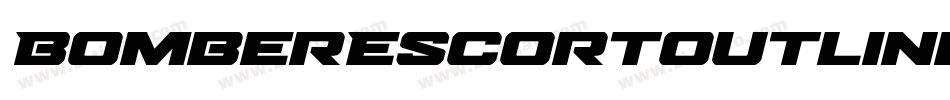 BomberEscortOutlineItalic-OVAW8字体转换