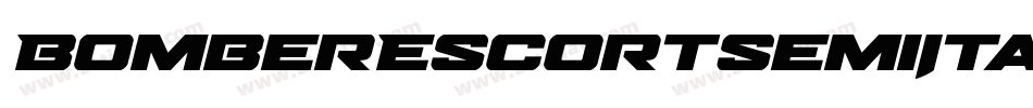 BomberEscortSemiItalic-VGzp6字体转换